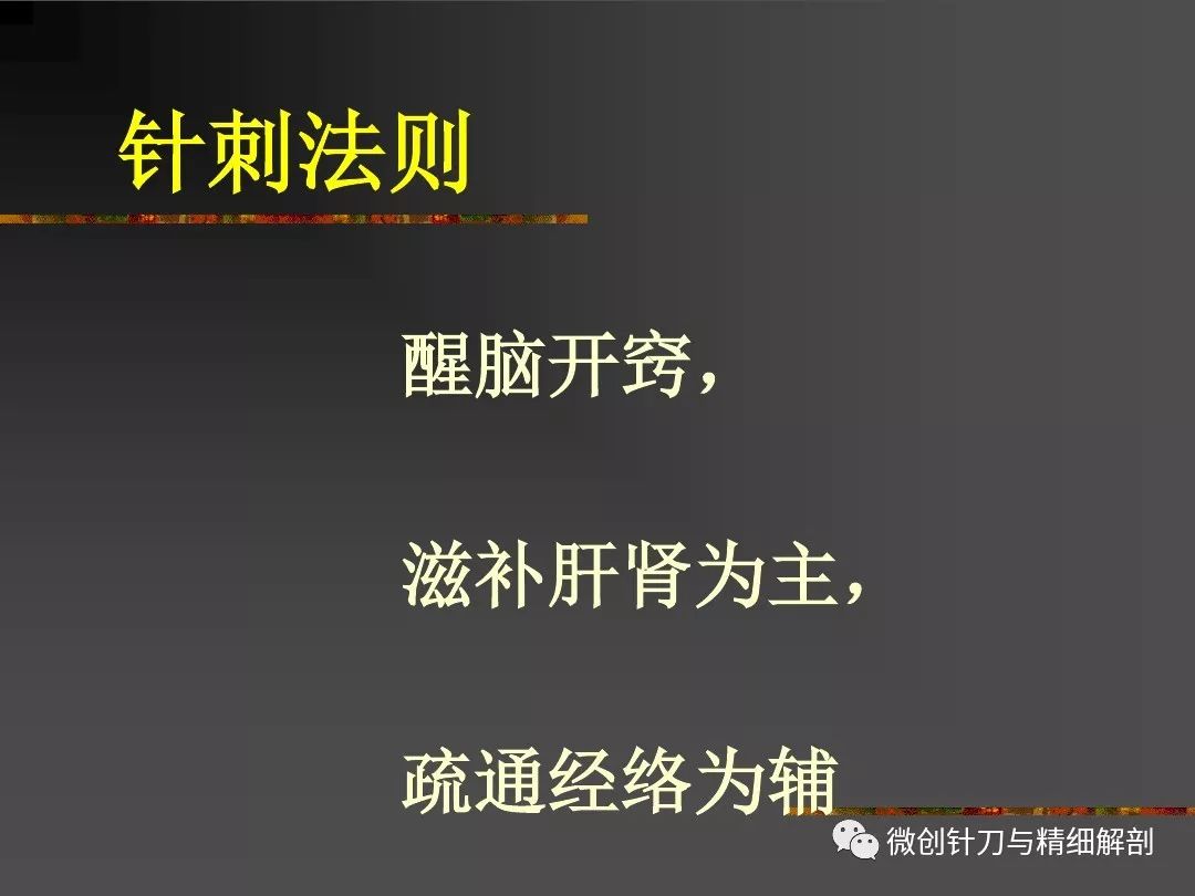 中风--醒脑开窍针法