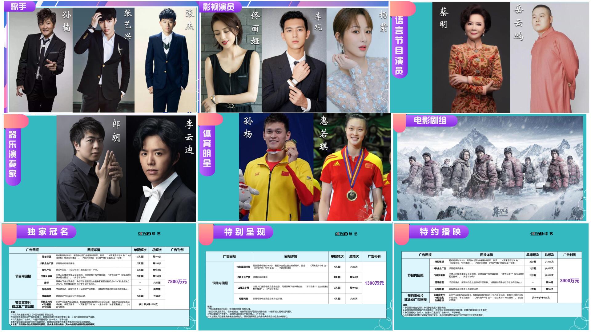 音扬传播|2019年cctv3大型直播综艺节目《周末嘉年华》广告价格_节目