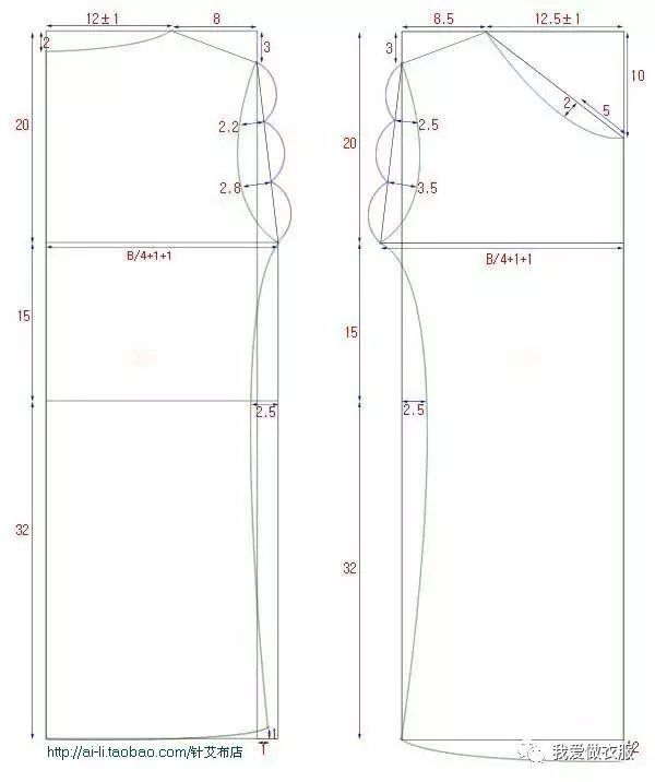 儿童内衣裁剪图_儿童保暖内衣裁剪图