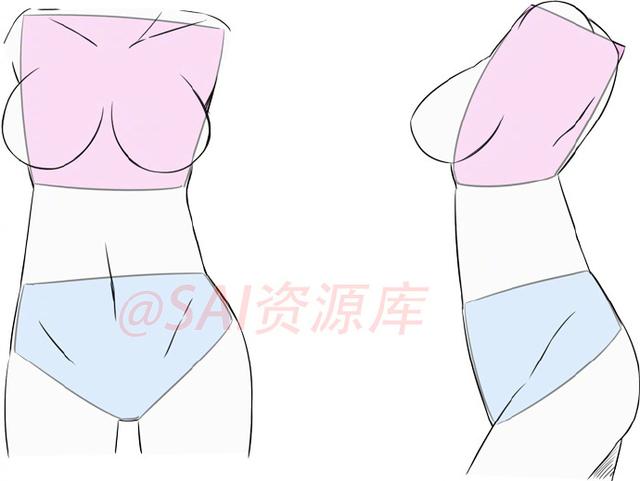 「推荐」女性人物的腰部怎么画?教你最简单的腰部绘画