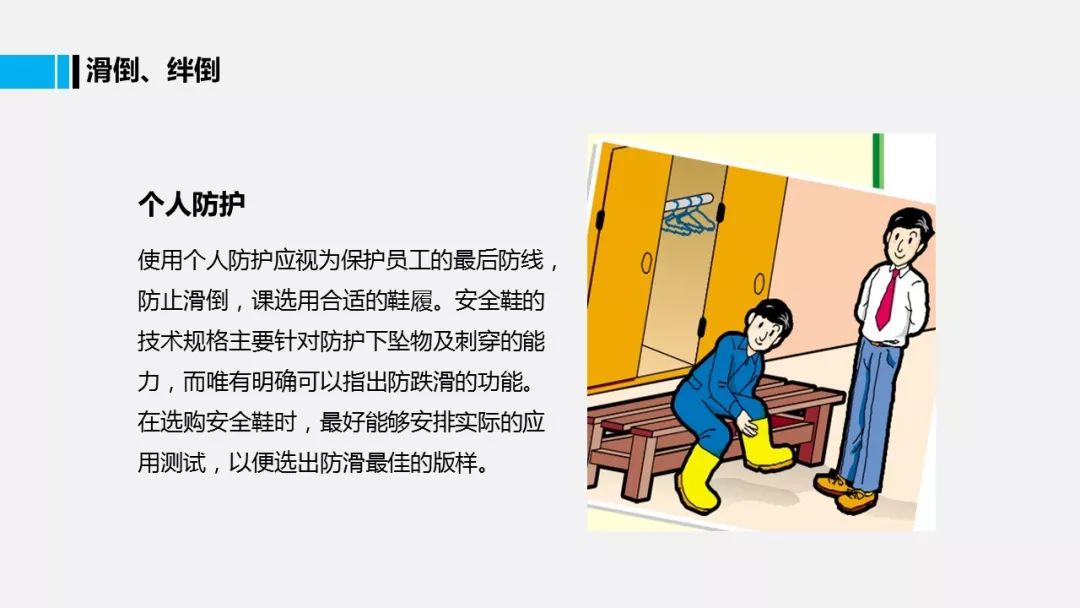 预防滑倒,绊倒,跌落|ppt