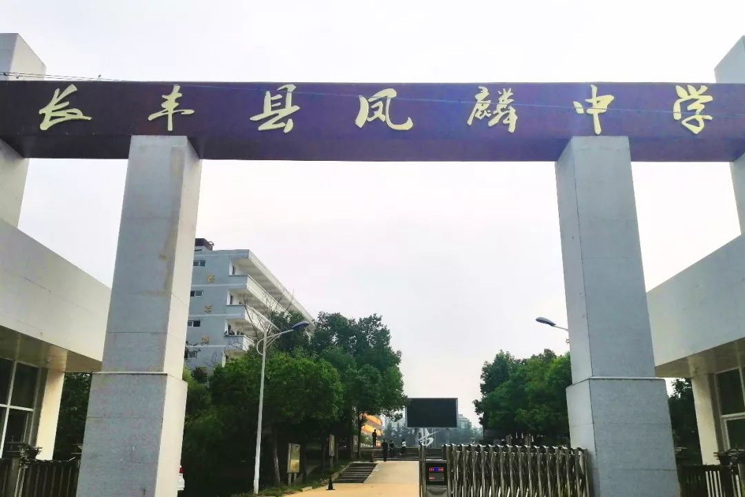 前天,长丰县双墩中学西大门正式挂牌"长丰县凤麟中学".