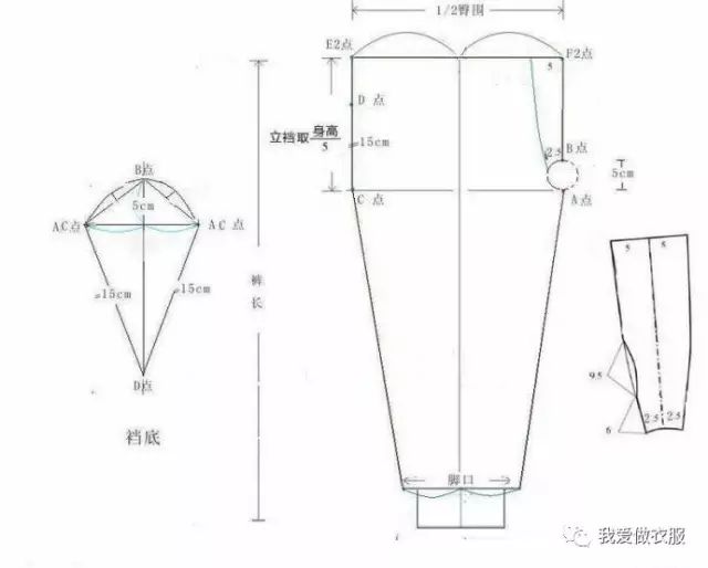 内衣裁剪方法_裤子的裁剪方法图