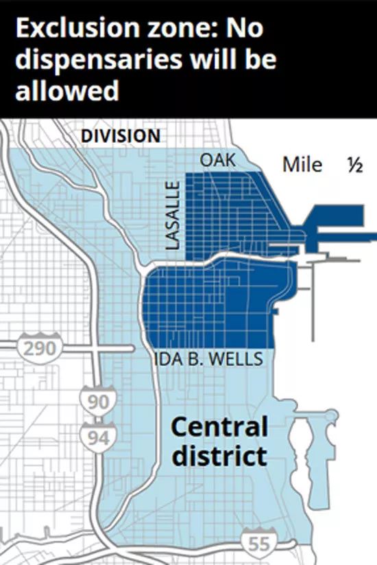 芝加哥市中心禁开娱乐大麻店!市长公布"开店计划"