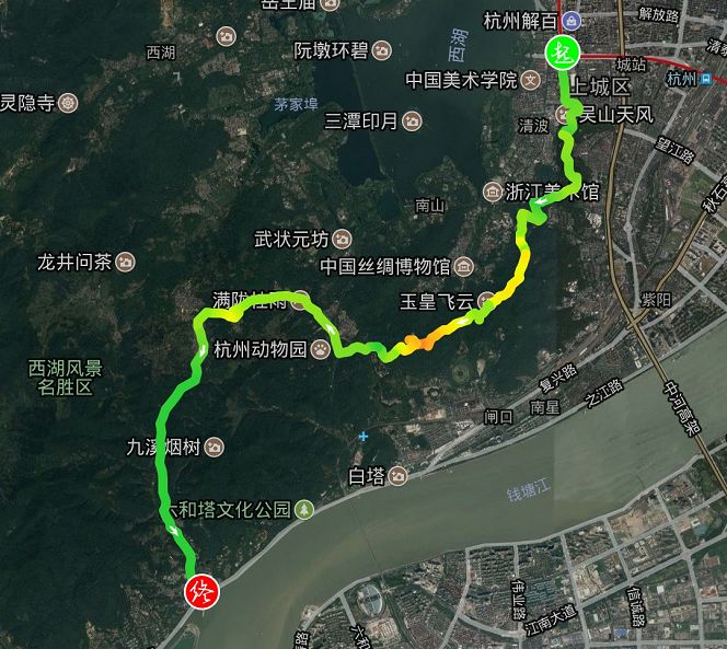 站(集合)-九溪烟树-满陇桂雨-玉皇山-吴山广场(解散)本周户外徒步路线
