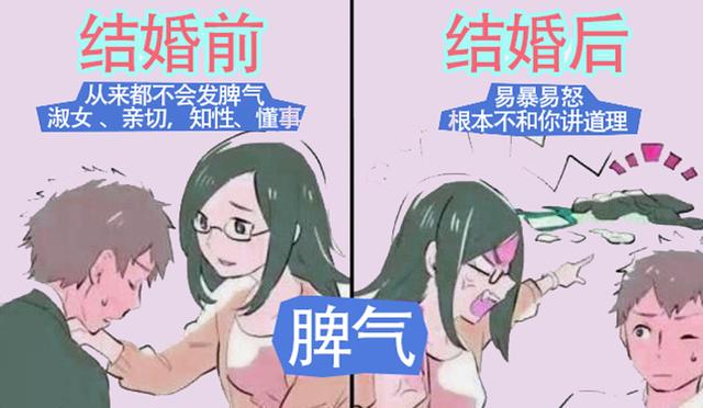日本网友用漫画表现自己结婚前后的变化，妻子就寝前的变化太真实