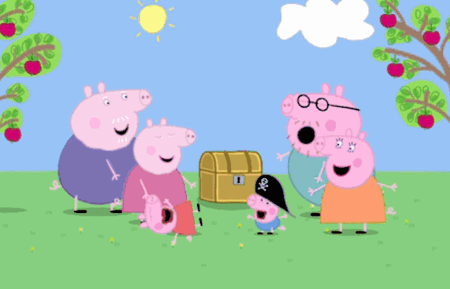 别说孩子沉迷小猪佩奇了,家长们陪看的时候也很治愈.