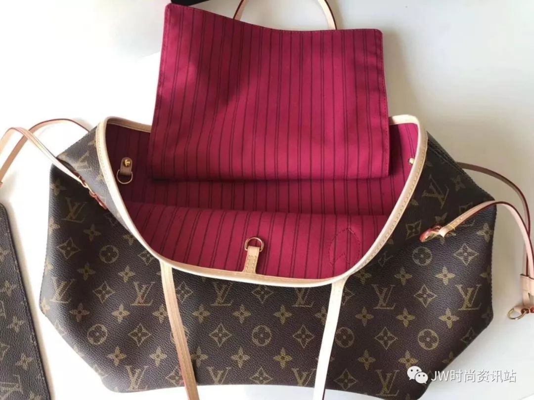 lv neverfull 购物袋尺寸背法里衬颜色全介绍