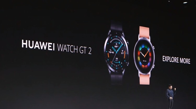 huawei watch智能手机 gt2 集成了扬声器 防水防尘 gps 蓝牙.