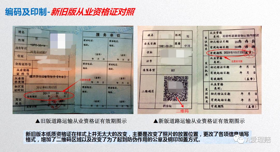 【鉴别】"道路运输从业资格证"辨识方法