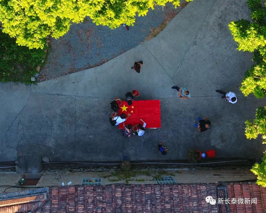 2019片玫瑰花瓣"绘成"五星红旗