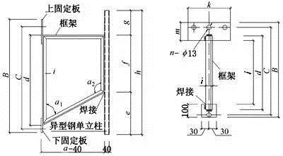 (3)梯型角钢支架的安装:桥架沿墙,柱水平安装时,托壁需安装在异型钢