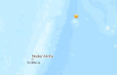 太平洋汤加群岛附近发生5.0级地震震源深度10千米