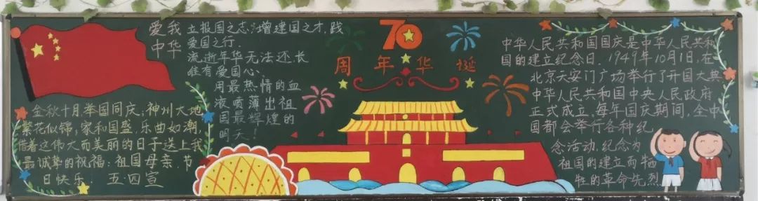 ——丰泽区实验小学举办"庆祝新中国成立七十周年"主题黑板报评比活动