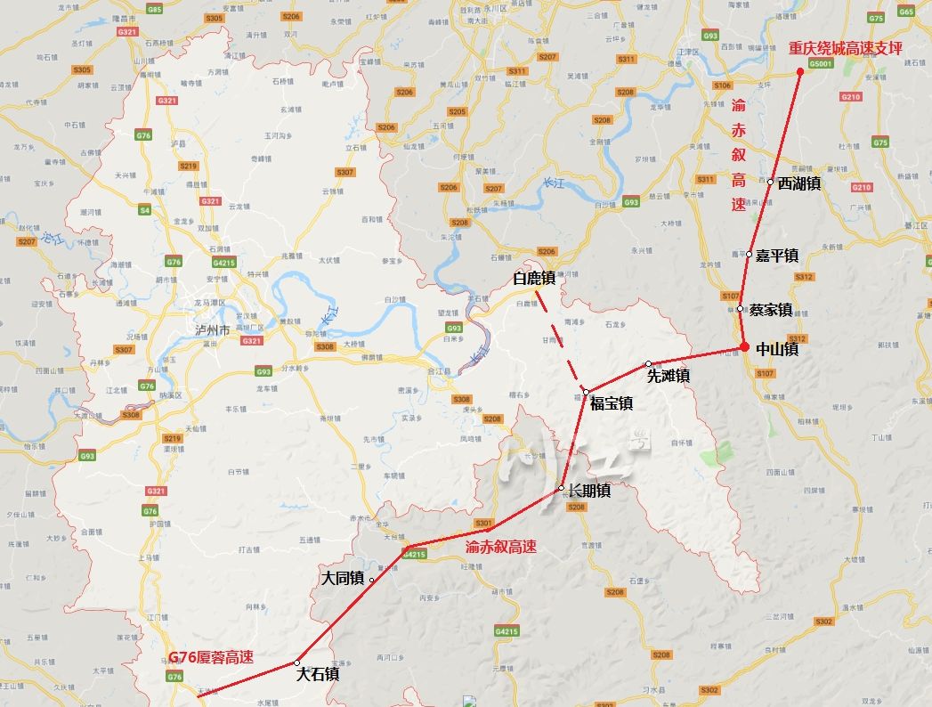 途径合江县叙永县这些地方