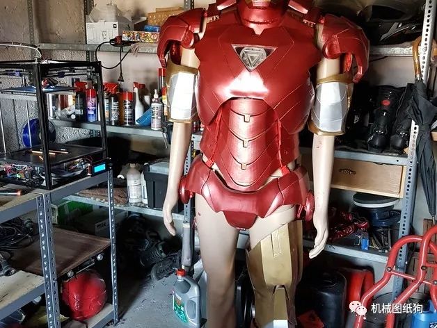 【3d打印】iron man mk6钢铁侠铠甲3d打印图纸 stl格式