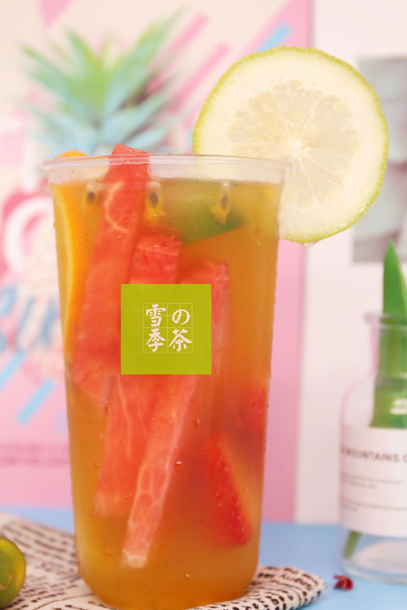 霸气水果茶升级版——"超级水果茶"!