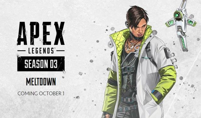 《Apex英雄》第三赛季10月1日开启新黑客英雄及充能武器