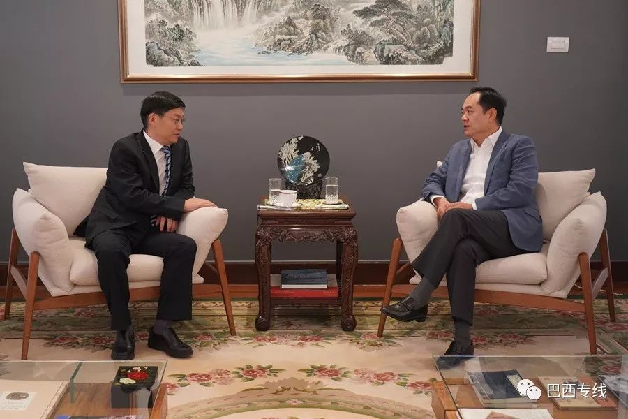驻巴西大使杨万明会见中央广播电视总台工作组