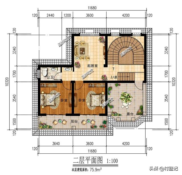 100平方米的别墅设计图,110平方二层别墅设计图 建房说别墅图纸:5款占地不到100平的别墅