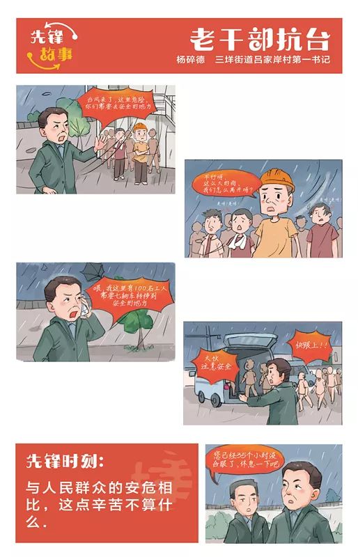 主题教育系列 | 漫画解读"三垟先锋",榜样力量照亮初心