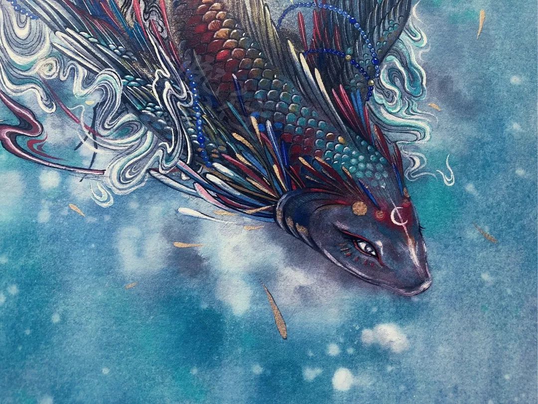 鬼怪,总是轻愁 却又美得不可方物,优雅神秘 飘飘欲仙,迷倒众生 文鳐鱼