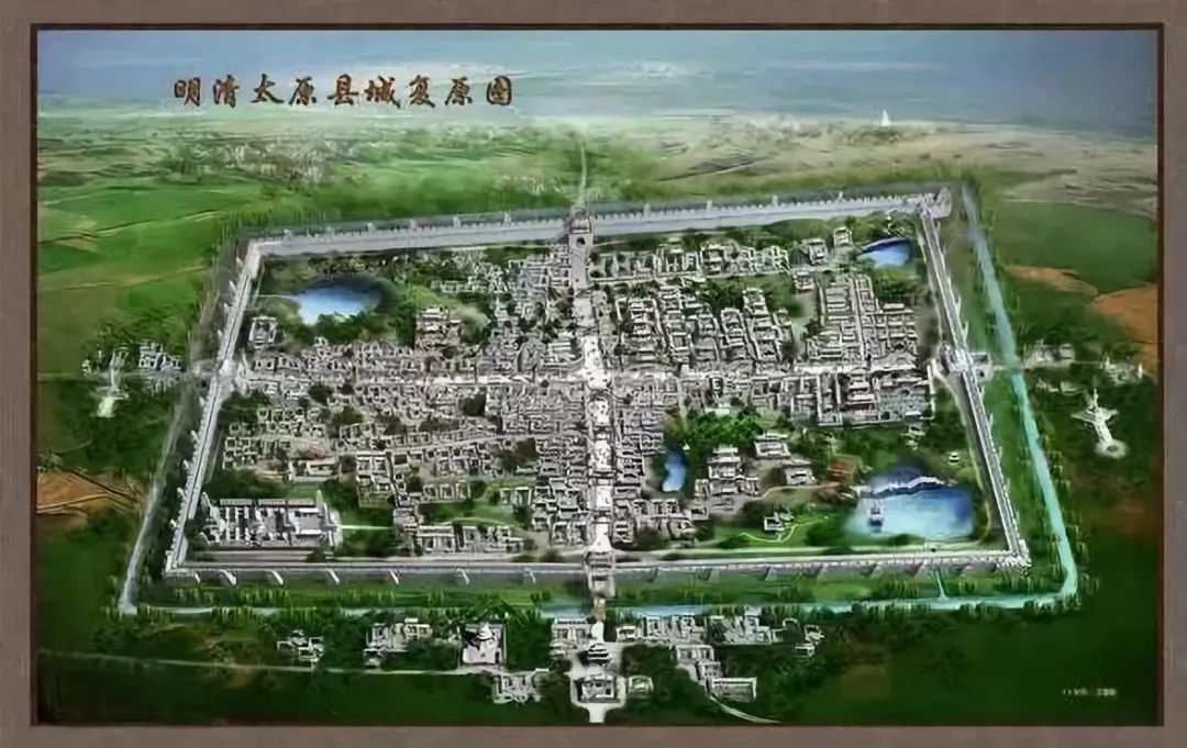 梦回明朝空中鸟瞰复建后的太原古县城犹如飞来的城池