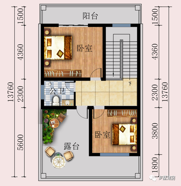 8x12米三层农村别墅美观大气建一栋即刻拥有幸福人生