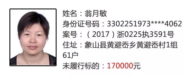 曝光台象山最新老赖出炉快来看看有没有熟人