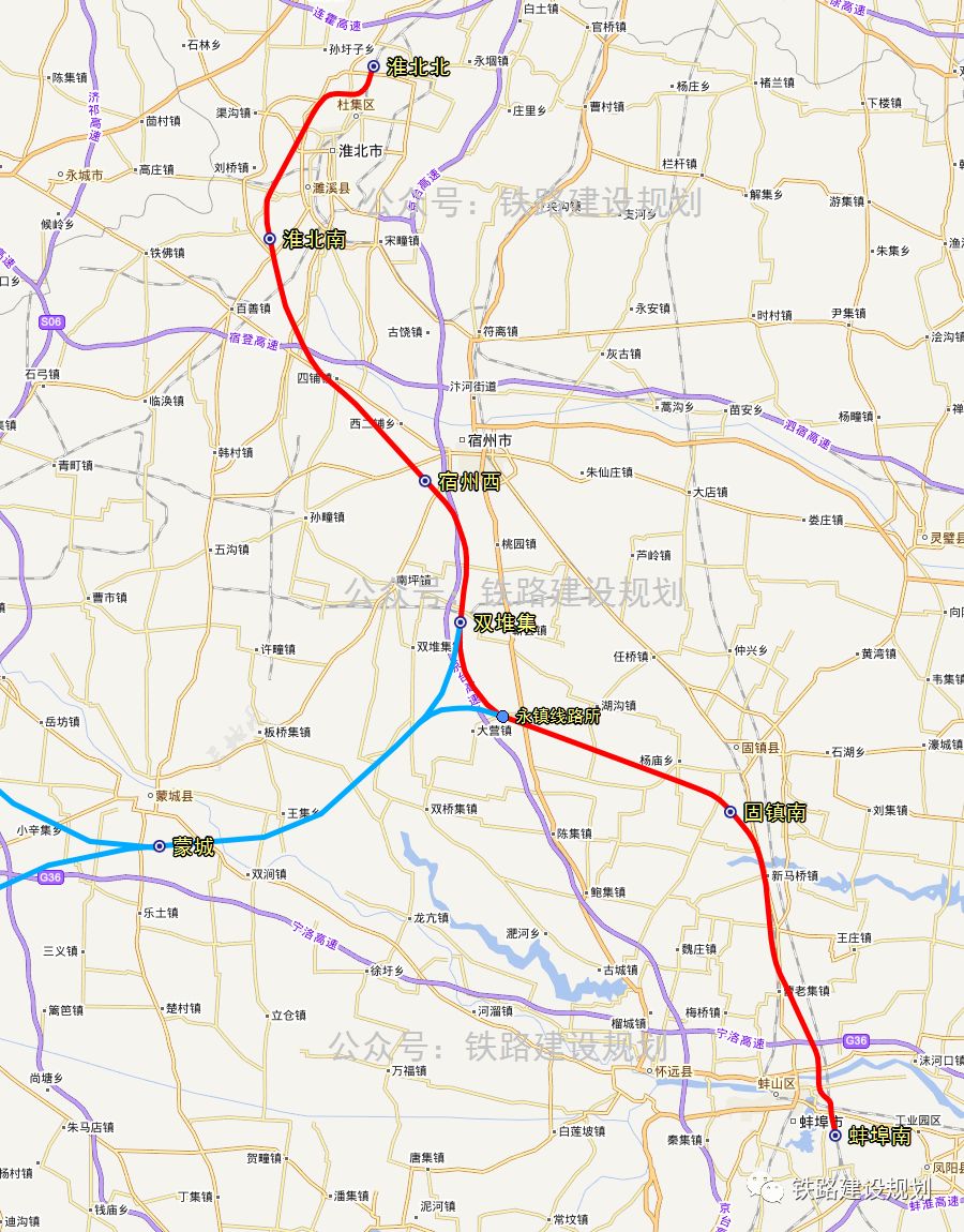 宿州西站真的皖北城际铁路时速350公里线路走向和站点设置详解