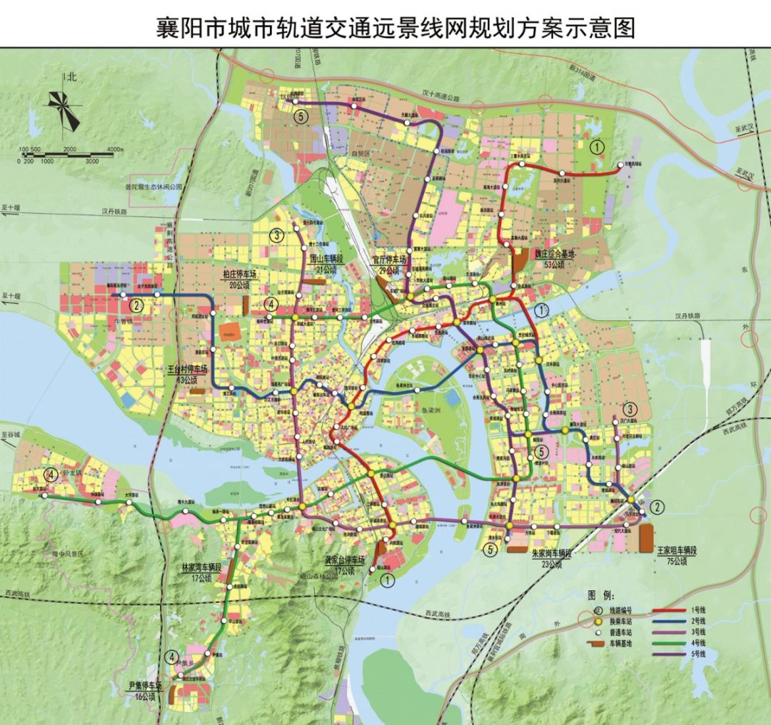 年限(2035年)一致;远景规划无具体年限,以襄阳市建设用地控制范围和