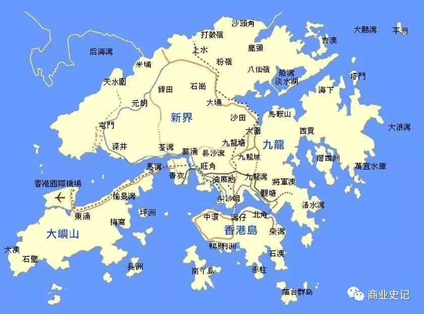 简明香港地图