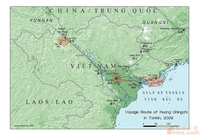 越南防范中国的屏障层峦起伏丛林密布的谅山