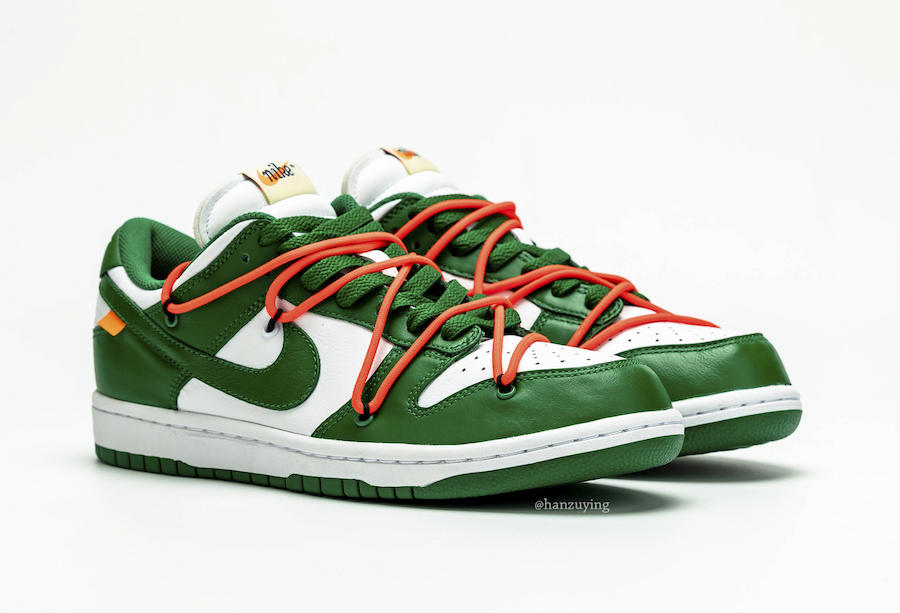 off-white x nike dunk low 灰红实图释