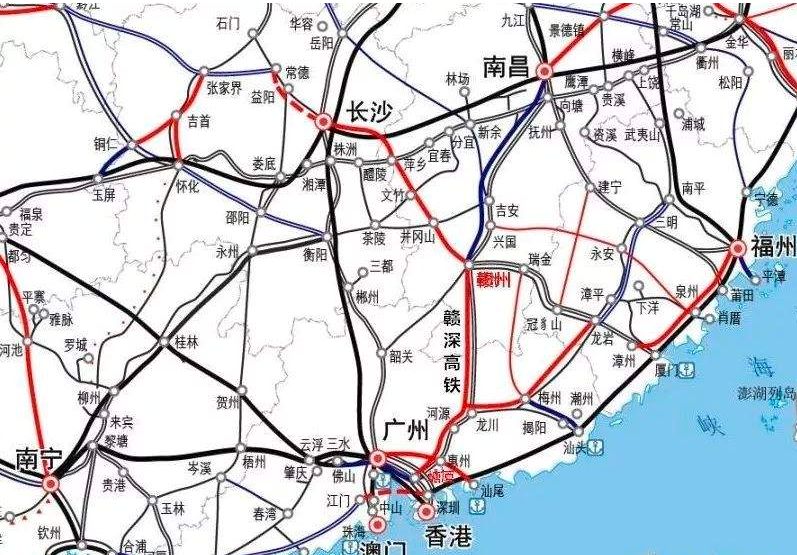 时速350 新建长沙至赣州高速铁路项目概况(公示版 渝长厦通道