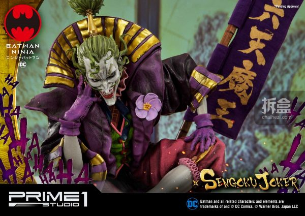 prime1studiodc漫画《忍者蝙蝠侠》雕像joker1:4小丑女生动漫画.图片