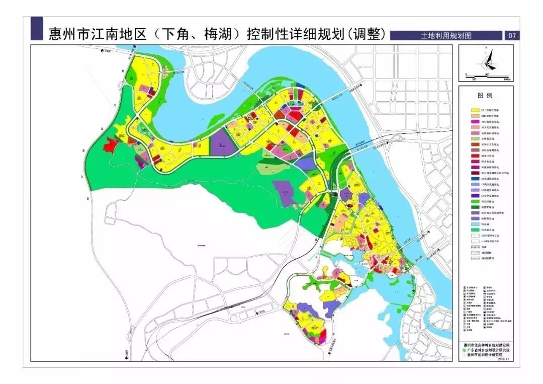 2014年, 《惠州市江南地区(下角, 梅湖)控制性详细规划(调整)》出台