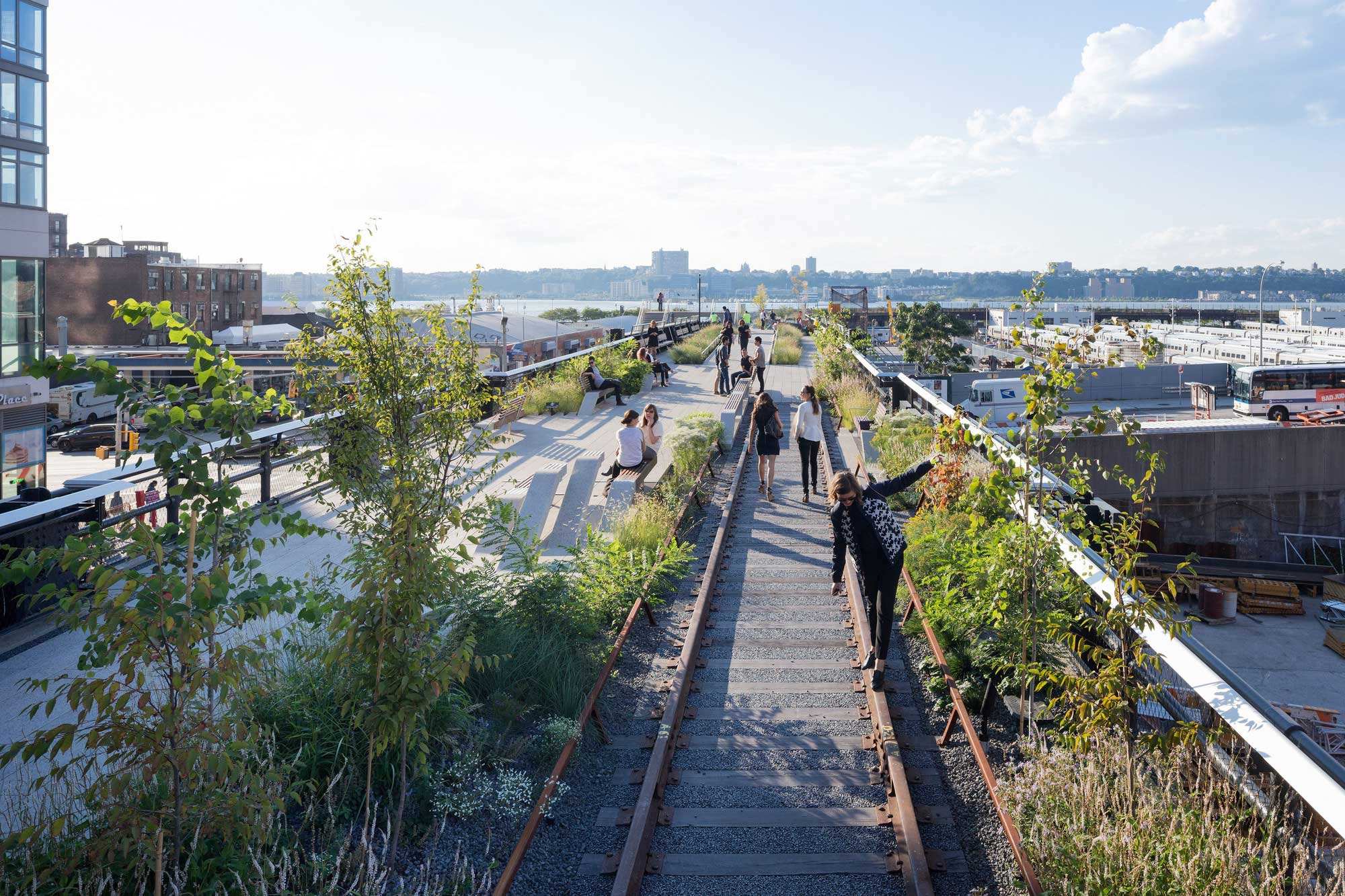 美国纽约的高线公园thehighlinepark