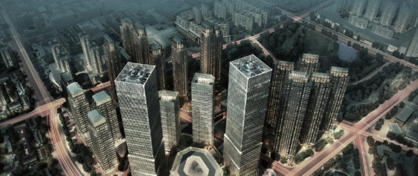 除津塔外,金融街控股在天津的商务地产力作,包含海河金湾的商务新高