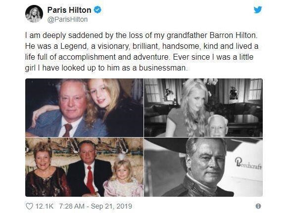 不让后代接班！希尔顿前CEO去世“旅店帝王”一生充满冒险与传奇色彩