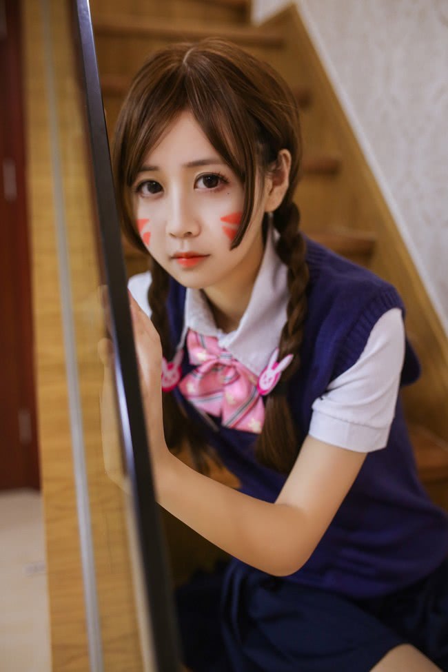 cos守望先锋dva小姐姐的日常jk