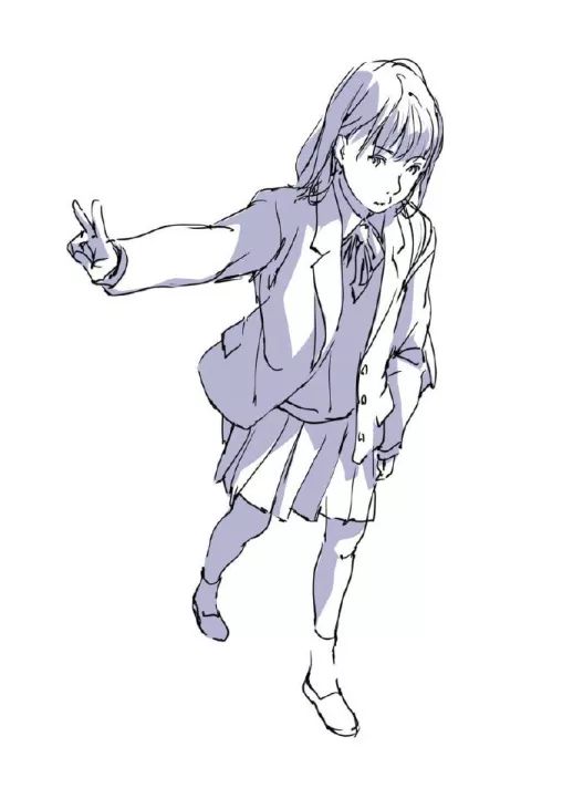 动漫 简笔画 卡通 漫画 手绘 头像 线稿 518_731 竖版 竖屏