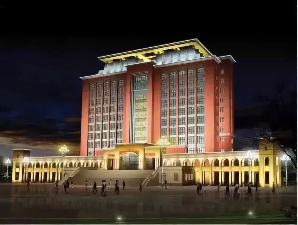 渤海大学图书馆高12层,是全国楼层最高的高校图书馆.