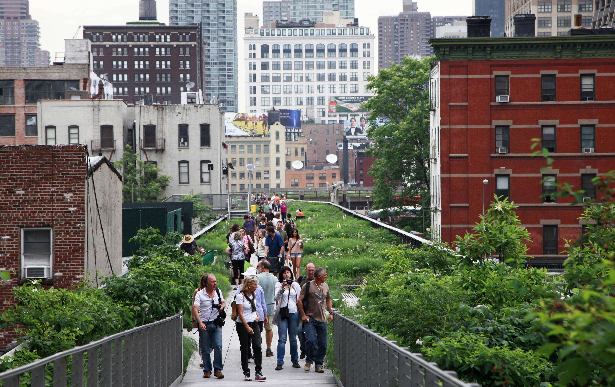 美国纽约的高线公园thehighlinepark