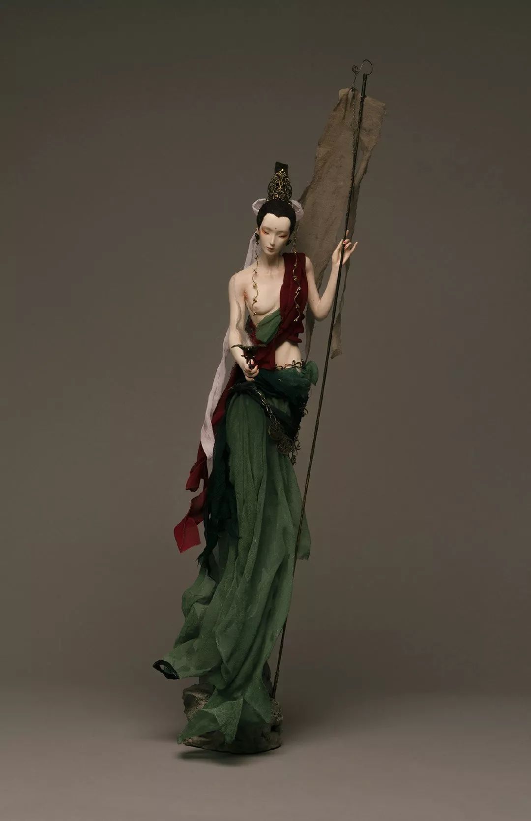 中国风雕塑 | 花雕老吴"若以色见我"系列