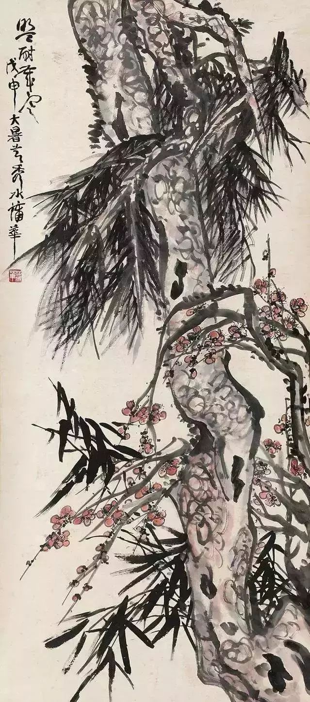 文人画里的岁寒三友_山水