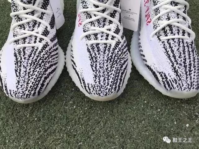 莆田鞋和正品真假对比adidas椰子350yeezy350v2白斑马