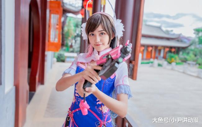 守望先锋dva旗袍cos长腿与古装旗袍的完美结合美出天际
