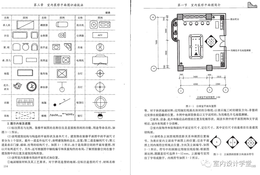 室内设计cad施工图识读手册