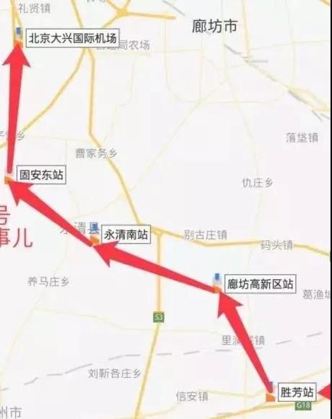 永清南站位于廊坊市永清县与北京亦庄永清高新技术产业开发区交界处